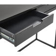 KONSOLENTISCH Grau, Schwarz  - Schwarz/Grau, Design, Holzwerkstoff/Metall (100/36/77cm) - Novel