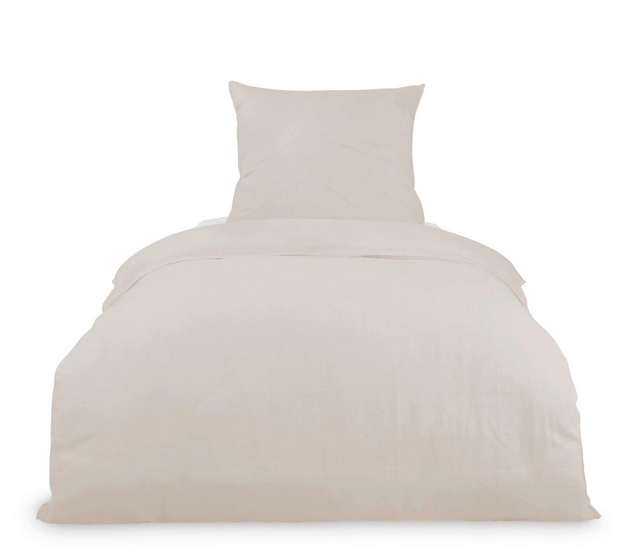 BETTWÄSCHE Black Premium Leinen Leinenoptik 155/200 cm  - Beige, Basics, Textil (155/200cm) - Fleuresse