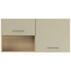 KÜCHENOBERSCHRANK 120/57,9/35,6 cm  in Eichefarben, Salbeigrün  - Salbeigrün/Eichefarben, Basics, Holzwerkstoff/Metall (120/57,9/35,6cm) - Impuls