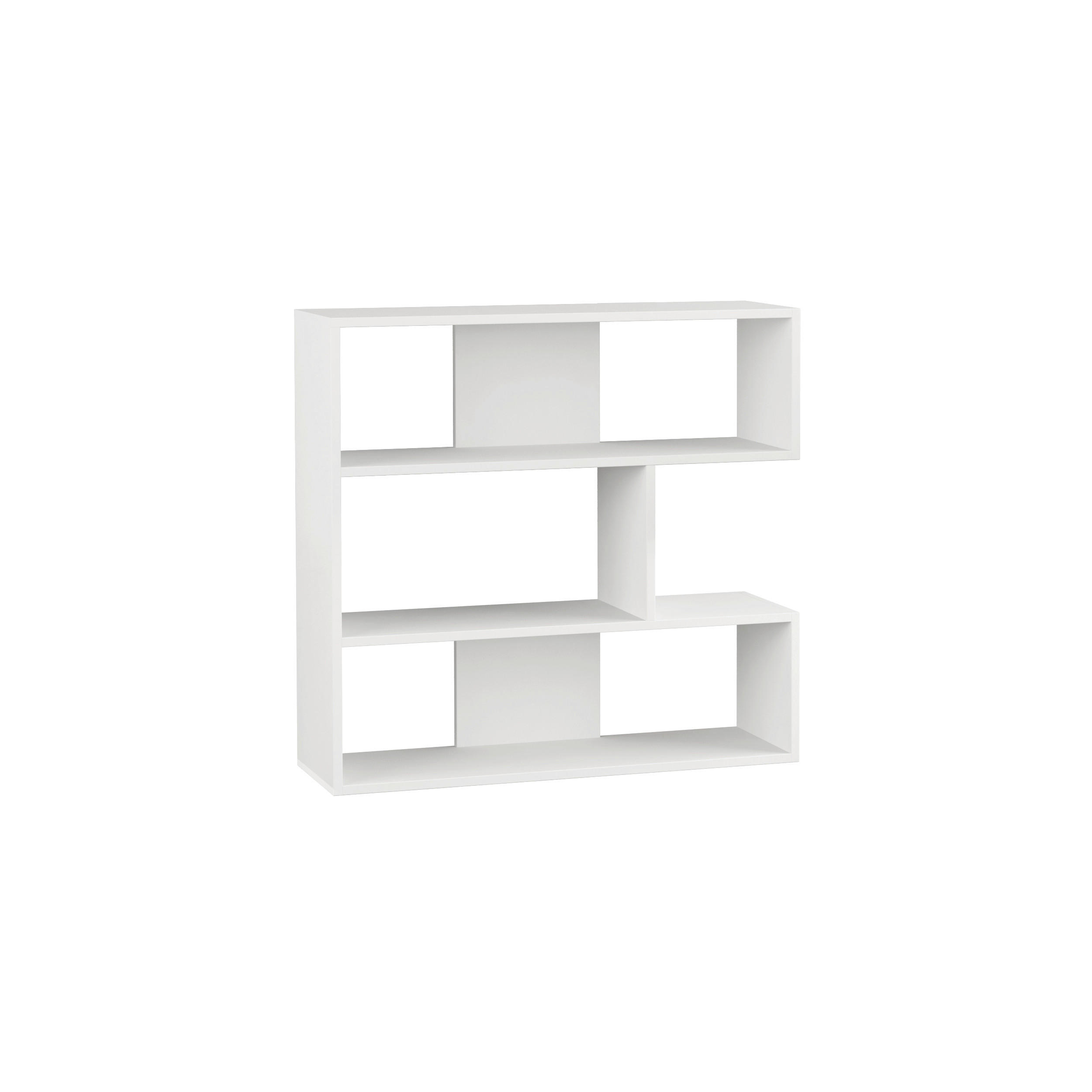 BOKHYLLA i 94/89/30 cm vit  - vit, Design, trämaterial (94/89/30cm) - Livetastic