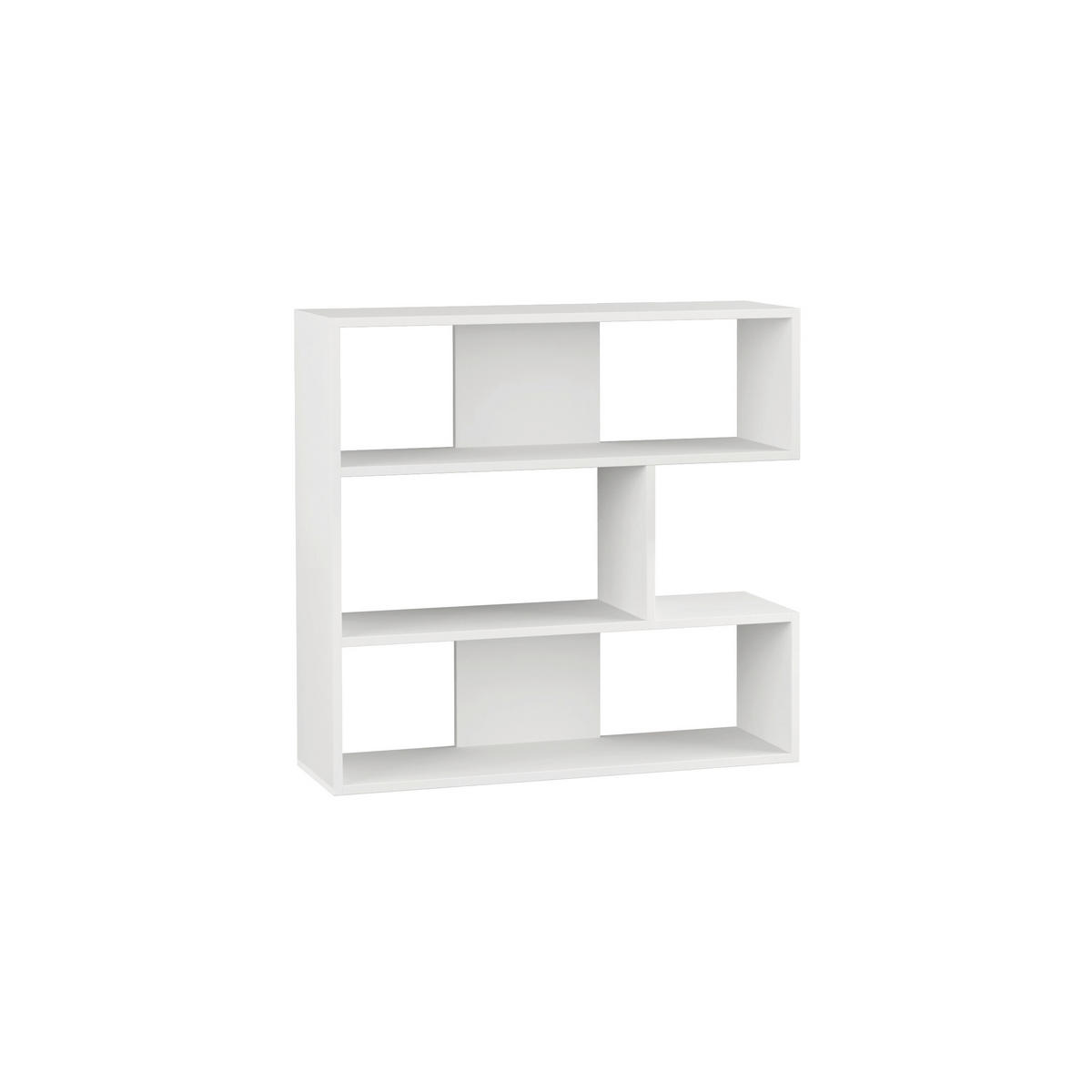 BOKHYLLA i 94/89/30 cm vit  - vit, Design, trämaterial (94/89/30cm) - Livetastic