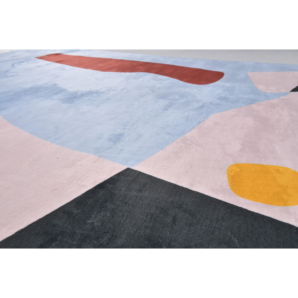 Thumbnail - Tom Tailor Webteppich Shapes - One, Mehrfarbig, Hellblau, Textil, Abstraktes, rechteckig, 160x230 cm, Teppiche & Böden, ...