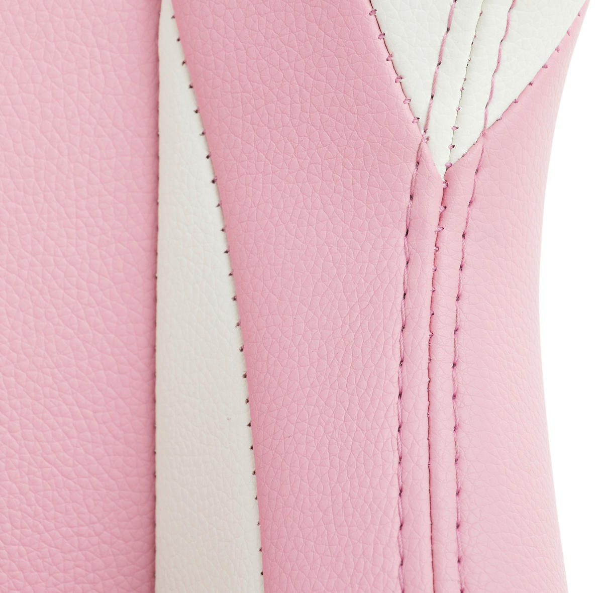 GAMINGSTUHL Weiß, Pink Kunststoff, Textil   - Pink/Weiß, LIFESTYLE, Kunststoff/Textil (66/126-134/59cm) - Livetastic