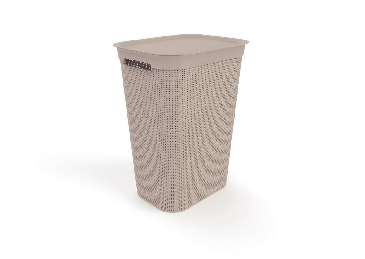 WÄSCHETONNE - Cappuccino, Basics, Kunststoff (43,1/34/52,9cm) - Rotho