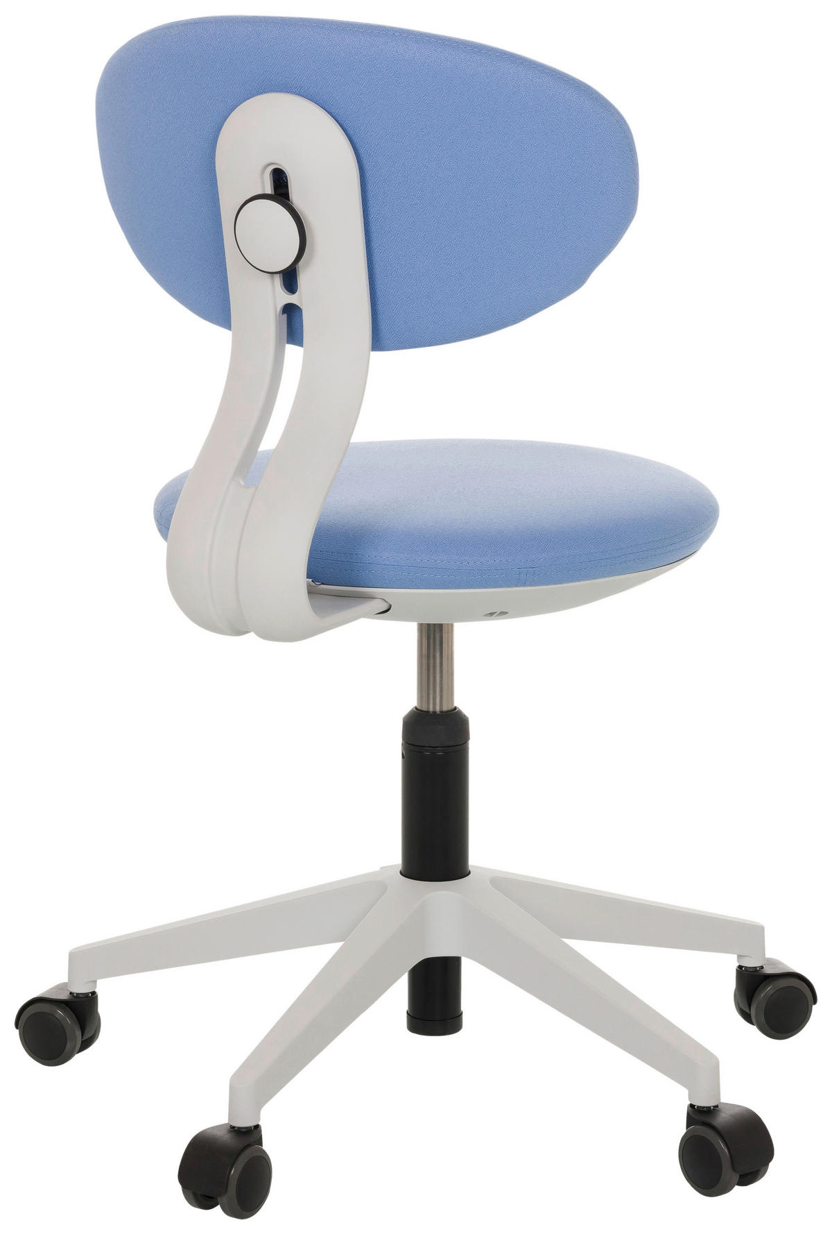 OTOČNÁ ŽIDLE PRO MLÁDEŽ, modrá - šedá/modrá, Basics, textil/plast (42/66-87/52cm) - MID.YOU