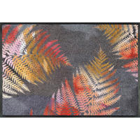 FUßMATTE  50/75 cm  Braun, Grau, Rosa  - Braun/Rosa, KONVENTIONELL, Kunststoff/Textil (50/75cm) - wash+dry