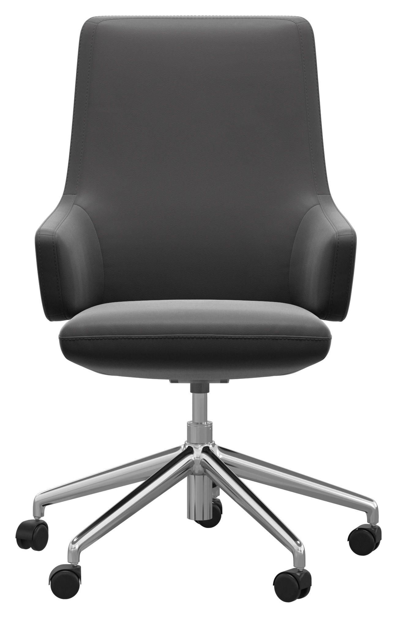 DREHSTUHL Grau - Grau, MODERN, Leder (72/100-112/72cm) - Stressless