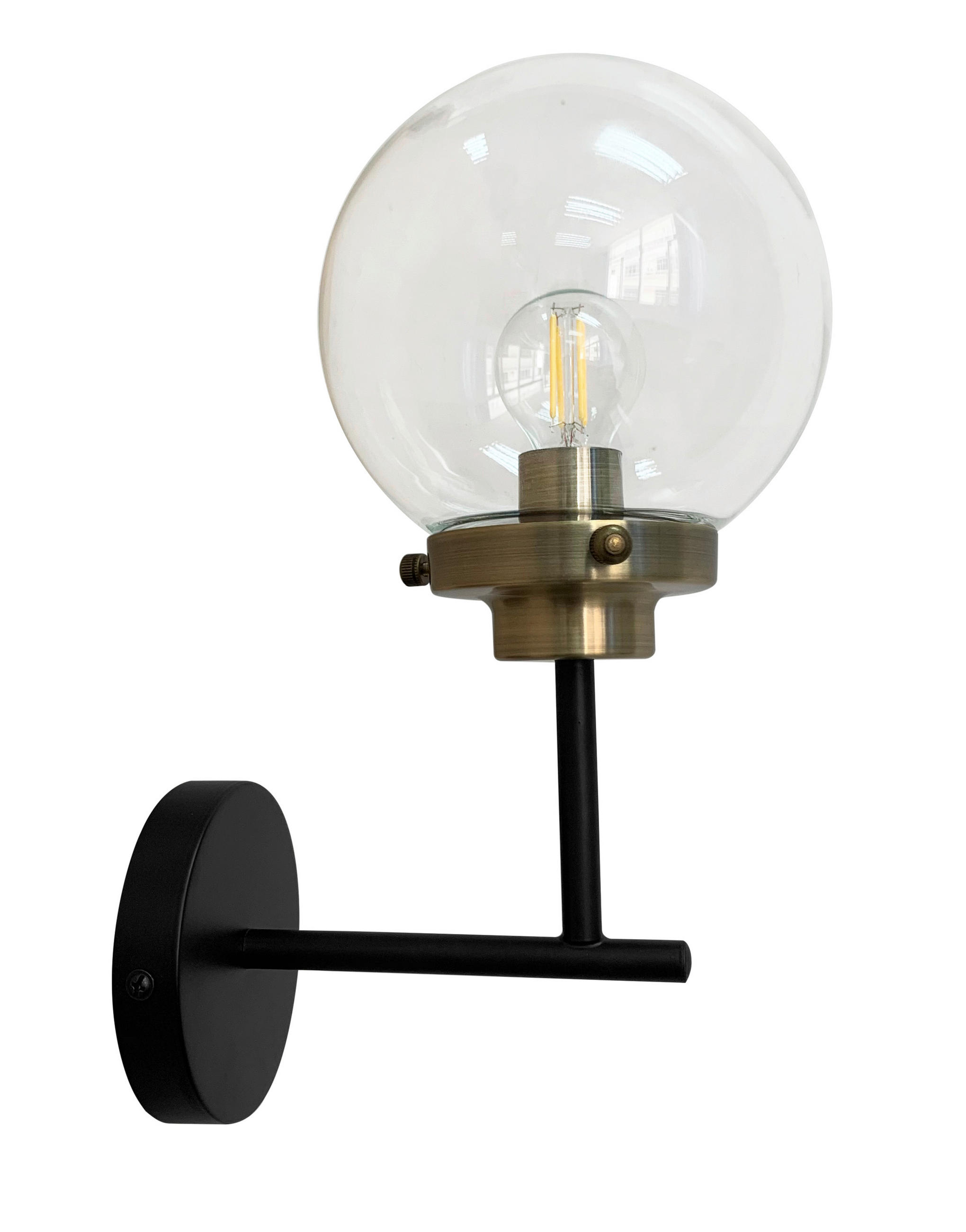 VÄGGLAMPA 19.5/15/30.5 cm   - Basics, metall (19.5/15/30.5cm)