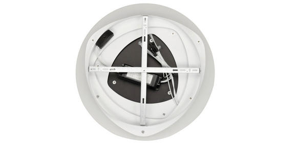 LED-DECKENLEUCHTE 50/5,5 cm   - Schwarz/Weiß, Design, Kunststoff/Metall (50/5,5cm) - Novel