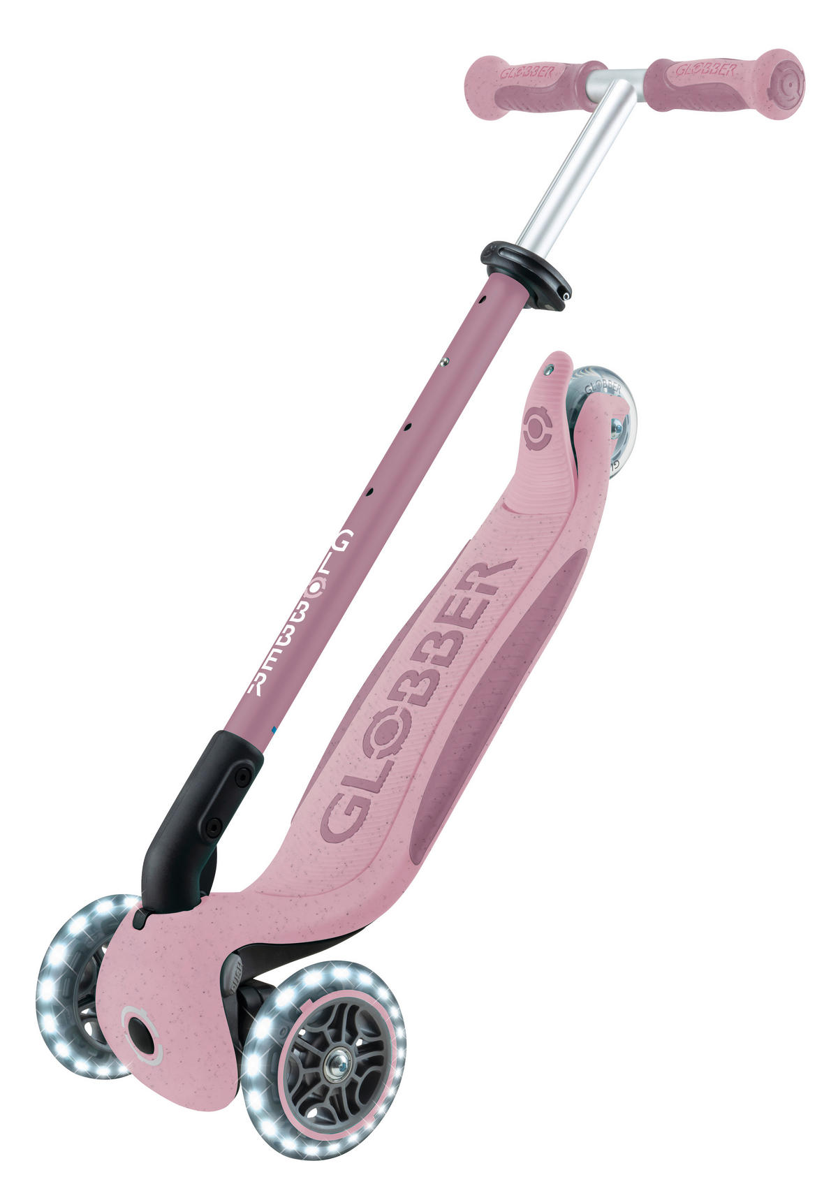 LAUFRAD GO-UP DELUXE LIGHTS ECO 360  - Beere, Basics, Kunststoff/Metall (65/22/98,5cm) - GLOBBER