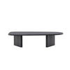 COUCHTISCH Pappel 130/65/32 cm oval Schwarz  - Schwarz, MODERN, Holz (130/65/32cm) - Livetastic