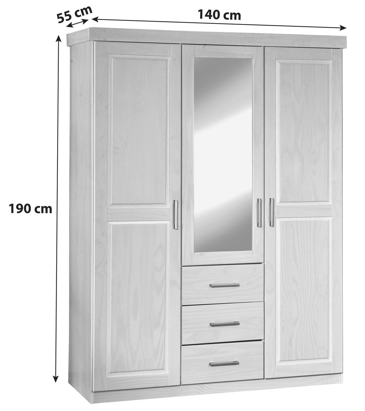 EINZELZIMMER  in Weiß  - Weiß, MODERN, Holz - MID.YOU