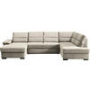 WOHNLANDSCHAFT in Webstoff Beige  - Dunkelbraun/Beige, Konventionell, Kunststoff/Textil (166/319/183cm) - Cantus
