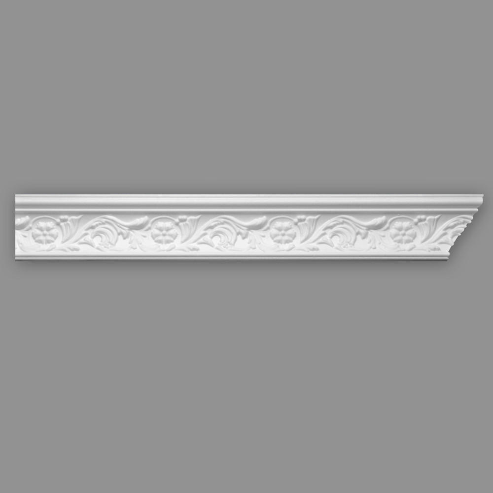 ZIERLEISTE 200/4,0/7,0 cm Weiß Kunststoff  - Weiß, Design, Kunststoff (200/4,0/7,0cm)