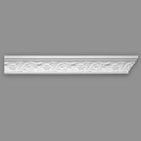 ZIERLEISTE 200/4,0/7,0 cm Weiß Kunststoff  - Weiß, Design, Kunststoff (200/4,0/7,0cm)