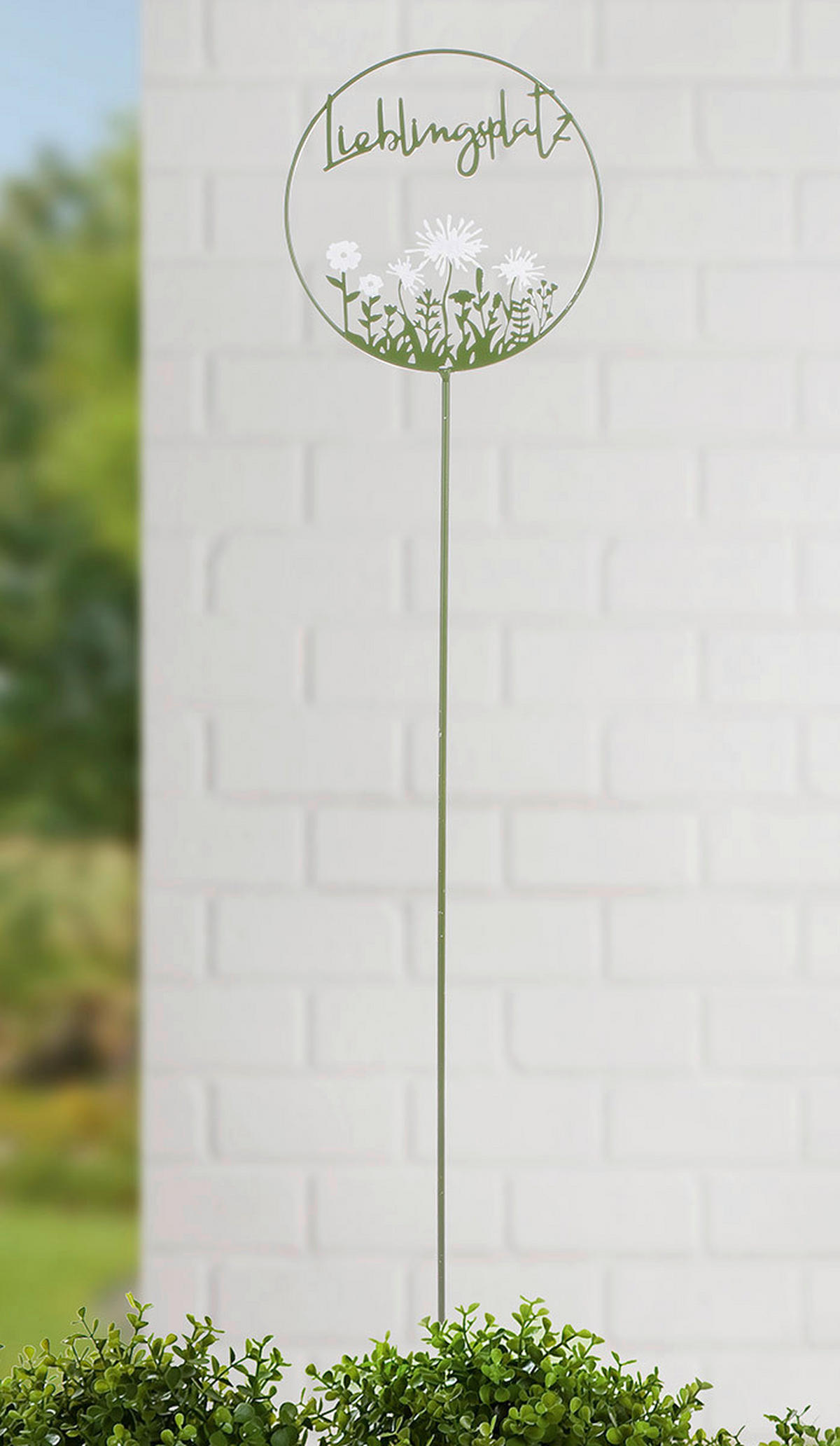 GARTENSTECKER - Grün, LIFESTYLE, Metall (18/100/0,50cm)