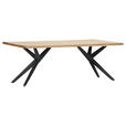 TISCHPLATTE      - Eichefarben, Design, Holz (220/100/4cm) - Landscape