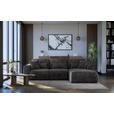 ECKSOFA Graphitfarben Chenille  - Graphitfarben/Grau, KONVENTIONELL, Kunststoff/Textil (293/205cm) - Carryhome