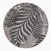 OUTDOORTEPPICH 120/120 cm Floral Grau  - Grau, LIFESTYLE, Kunststoff/Textil (120/120cm)