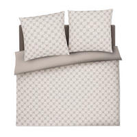 BETTWÄSCHESET Cornflower Double Makosatin 200/210 cm  100 cm/65 cm  - Creme, Design, Textil (200/210cm) - Joop!