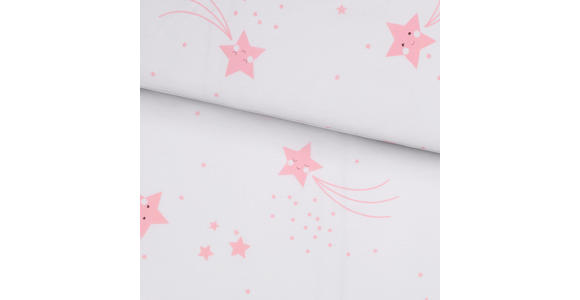 BABYBETTWÄSCHE 100/135 cm  - Rosa/Weiß, Basics, Textil (100/135cm) - My Baby Lou