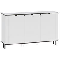 SIDEBOARD  136,8/82/35,2 cm  - Schwarz/Weiß, MODERN, Holzwerkstoff/Kunststoff (136,8/82/35,2cm) - Carryhome