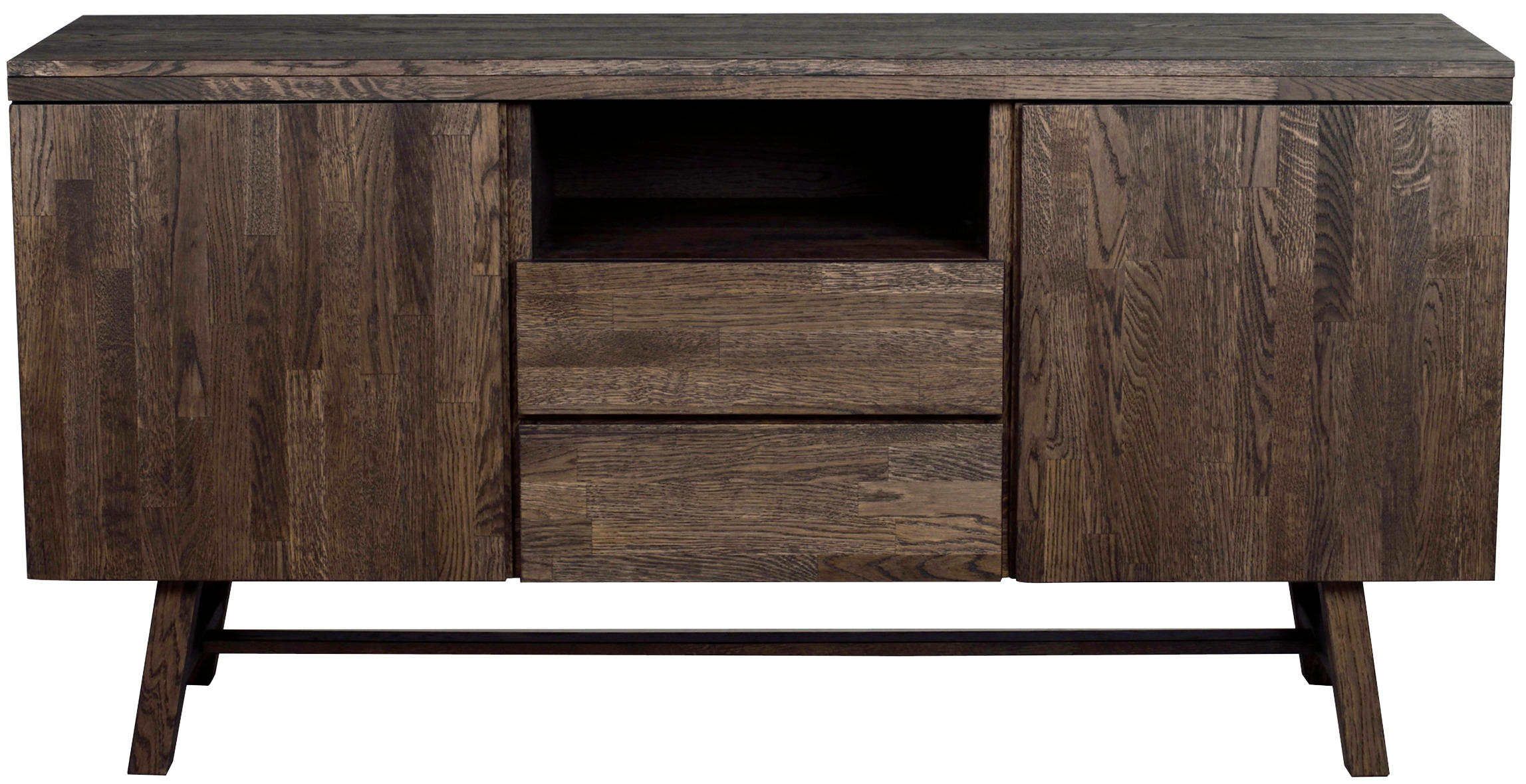 SIDEBOARD 160/80/45 cm  - mörkbrun, Klassisk, trä (160/80/45cm) - Rowico