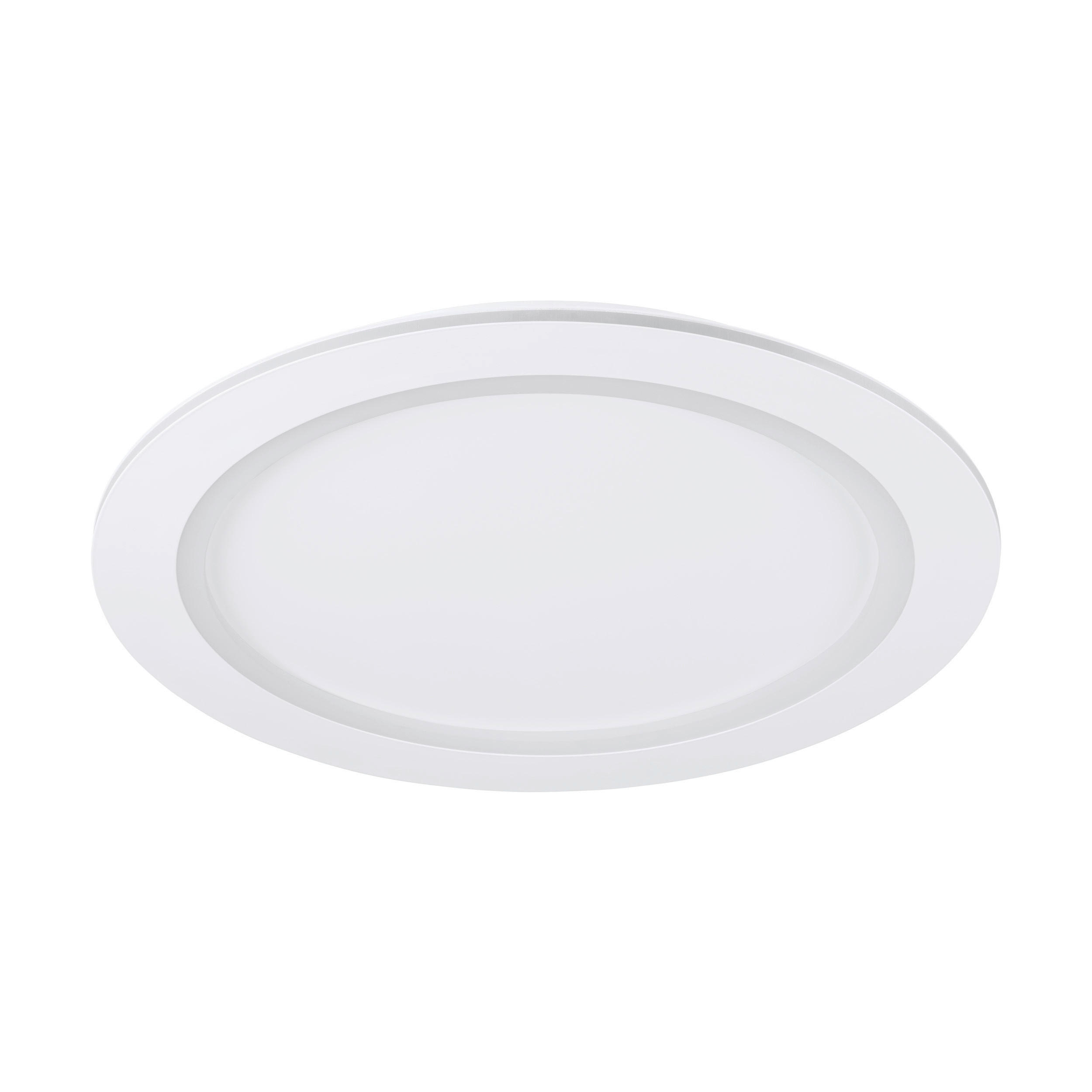 LED-DECKENLEUCHTE PADROGIANO  Smart 59,5 cm  - Weiß, Basics, Kunststoff/Metall (59,5cm) - Eglo
