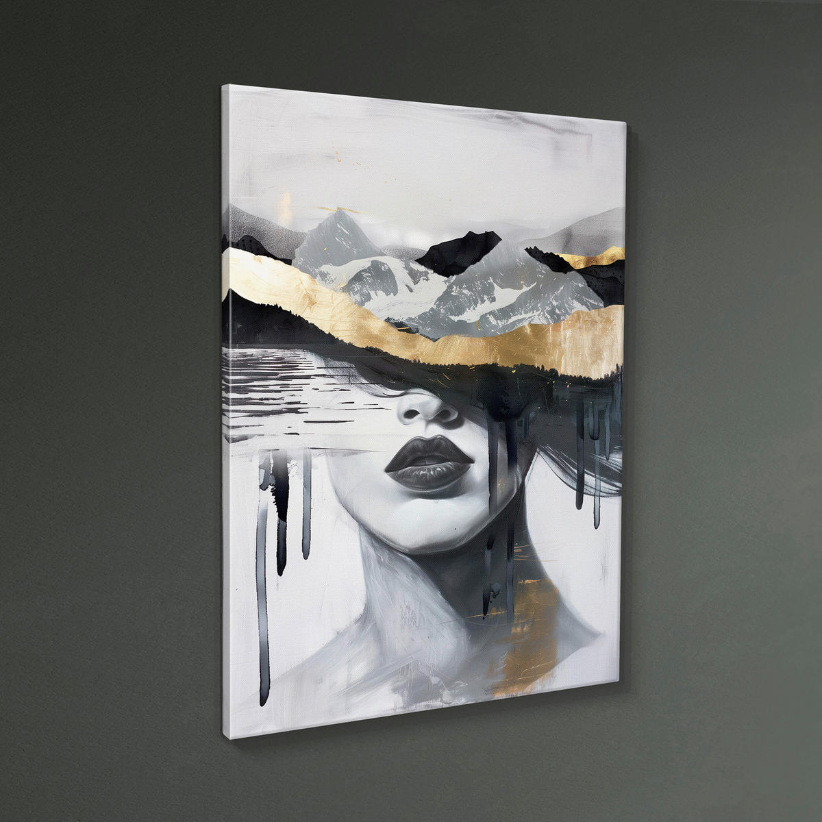 LEINWANDBILD Blumen, Frauen 70/100 cm  - Multicolor, Basics, Holz/Textil (70/100cm)