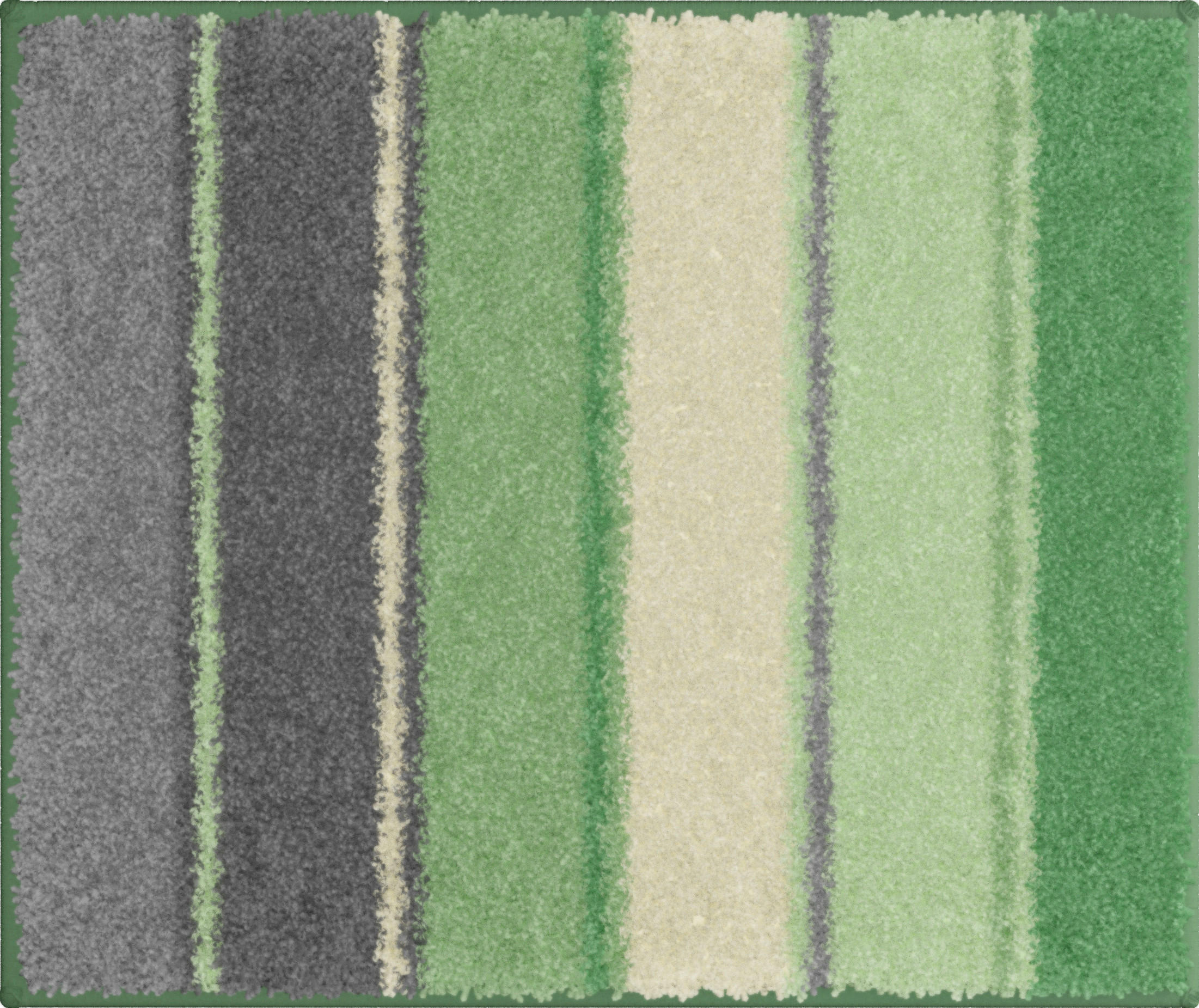 BIDET-VORLEGER Summertime Grün 50/60 cm  - Grün, Basics, Kunststoff/Textil (50/60cm) - Grund