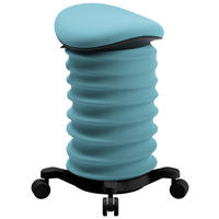 BÜROHOCKER 37,5/58-70/36 cm  - Blau/Schwarz, Design, Kunststoff/Textil (37,5/58-70/36cm) - Topstar