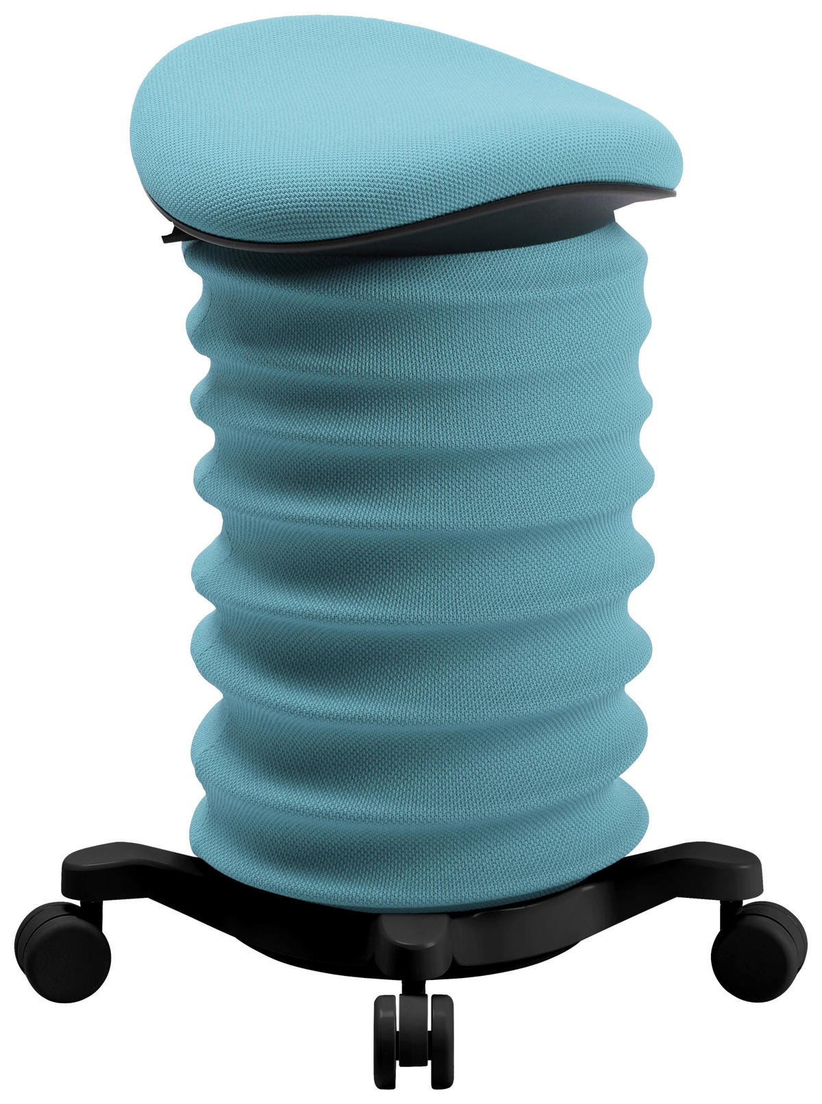 BÜROHOCKER 37,5/58-70/36 cm  - Blau/Schwarz, Design, Kunststoff/Textil (37,5/58-70/36cm) - Topstar