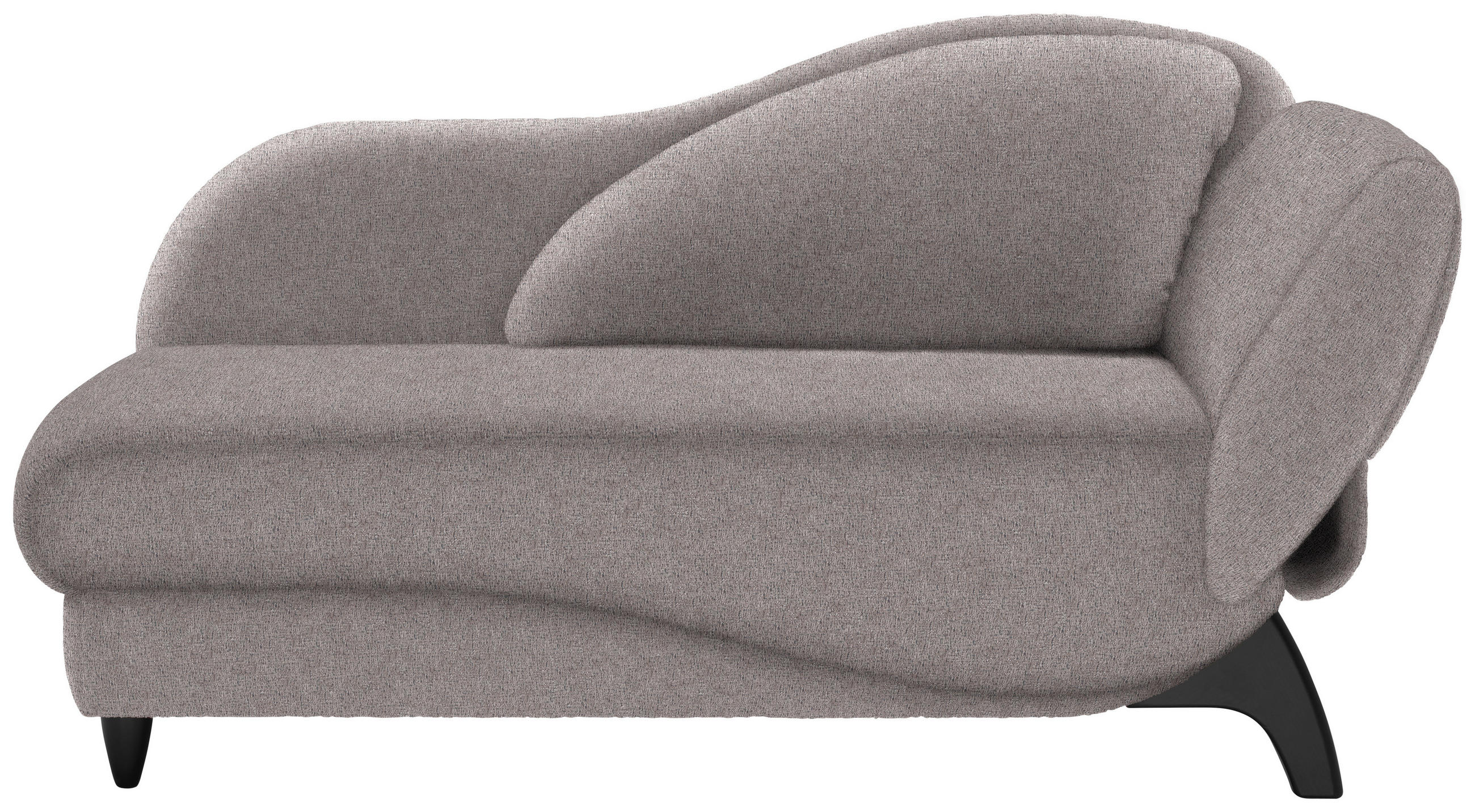 LIEGE Webstoff Grau  - Schwarz/Grau, MODERN, Holz/Textil (171-190/87/84cm) - Joka