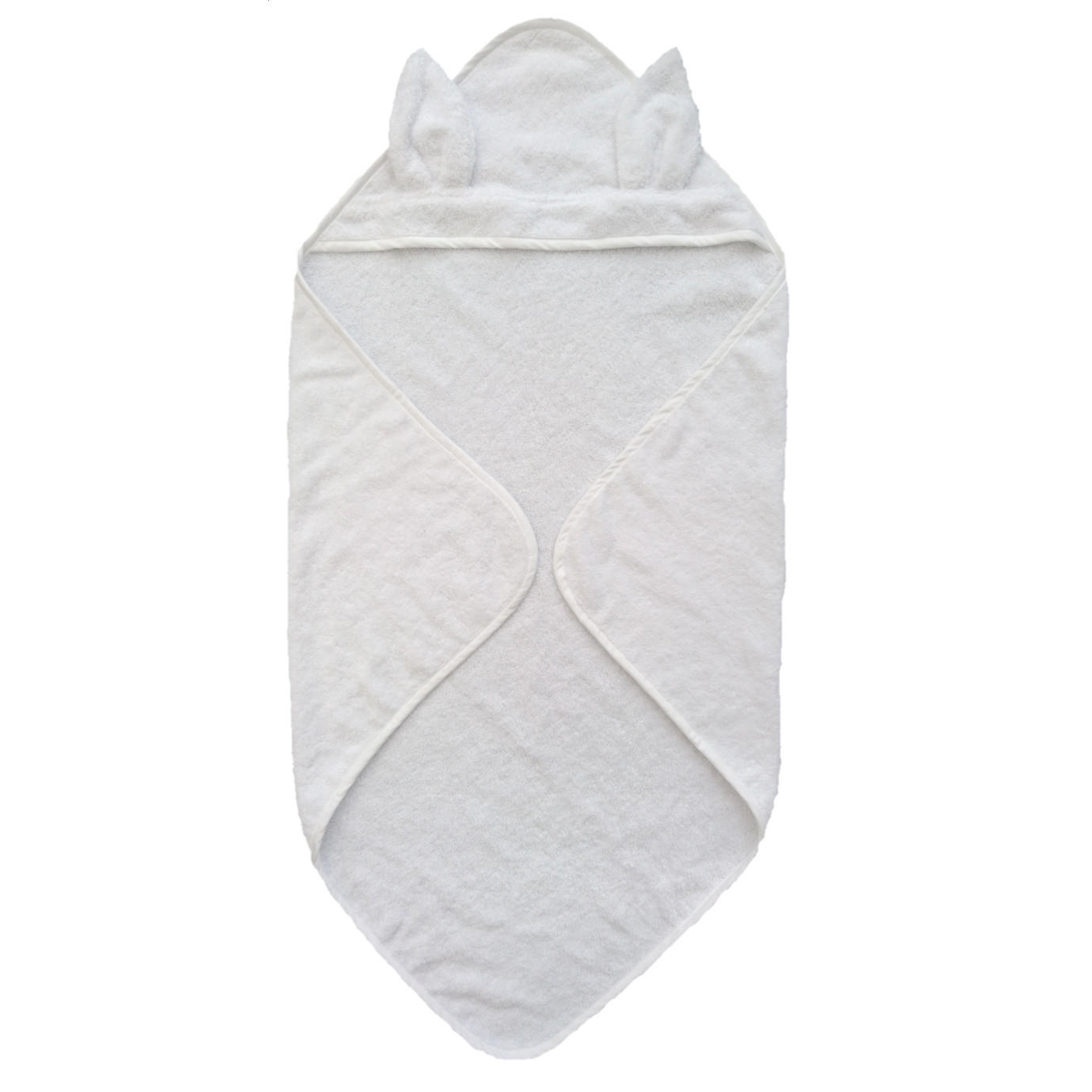 BADHANDDUK MED HUVA 75/75 cm   Badcape rabbit  - vit, Basics, textil (75/75cm) - Summerville