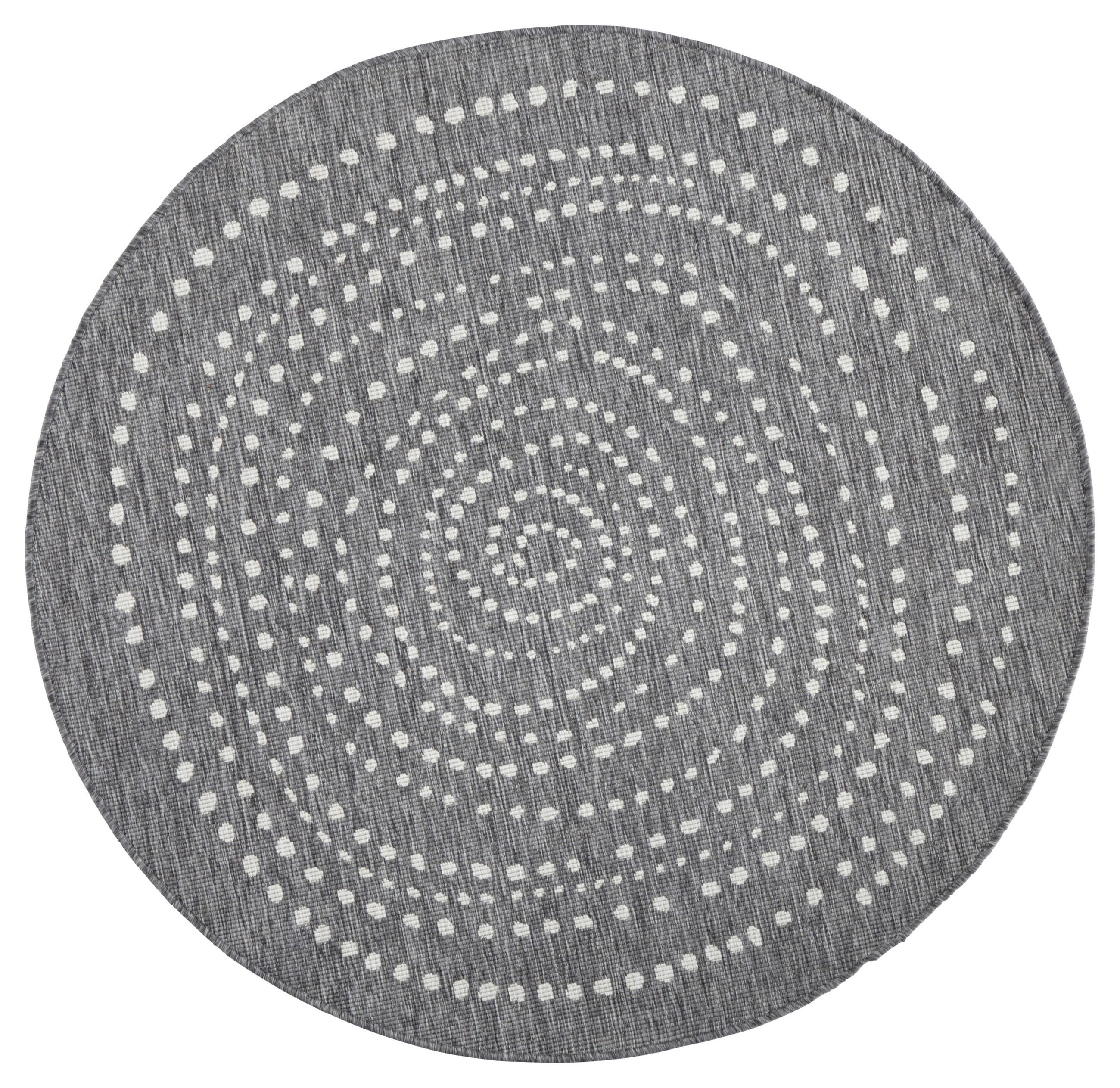 OUTDOORTEPPICH 200 cm Twin Creme, Grau  - Creme/Grau, Design, Kunststoff (200cm)