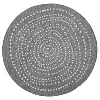 OUTDOORTEPPICH 200 cm Twin Creme, Grau  - Creme/Grau, Design, Kunststoff (200cm)