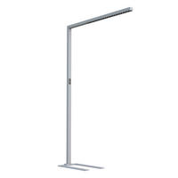 LED-STEHLEUCHTE 120,3/5,2/196 cm    - Silberfarben/Schwarz, Design, Metall (120,3/5,2/196cm) - Eglo