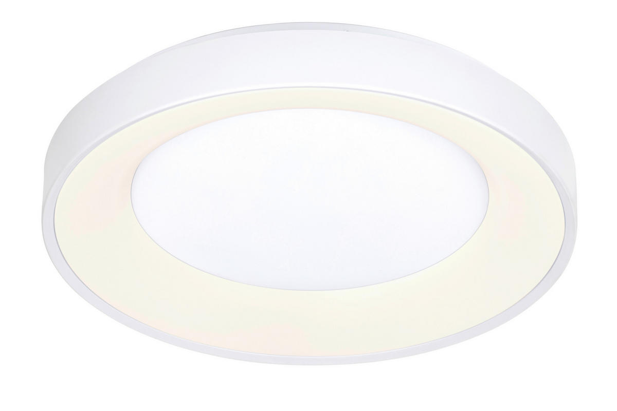 STROPNA LED-SVETILKA   40 W/4300 lm/2700-6500 K/220-240 V/ - bela, Basics, kovina/umetna masa (50/8,5cm) - Novel