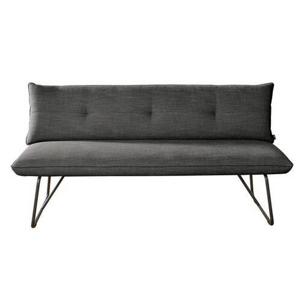Thumbnail - Dieter Knoll Sitzbank, Anthrazit, Metall, Textil, 2-Sitzer, 180x90x70 cm, Goldenes M, Lederauswahl, Stoffauswahl, Typena...