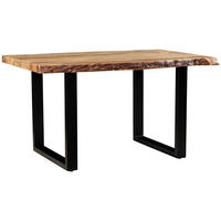 STOL ZA BLAGOVAONICU  crna, boje bagrema  drvo, metal      - boje bagrema/crna, Moderno, drvo/metal (140/90/76cm) - MID.YOU