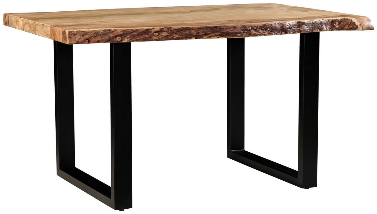 STOL ZA BLAGOVAONICU  crna, boje bagrema  drvo, metal      - boje bagrema/crna, Moderno, drvo/metal (140/90/76cm) - MID.YOU