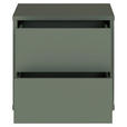 NACHTSCHRANK 50/48/42 cm  - Salbeigrün/Silberfarben, Trend, Holzwerkstoff/Kunststoff (50/48/42cm) - Carryhome