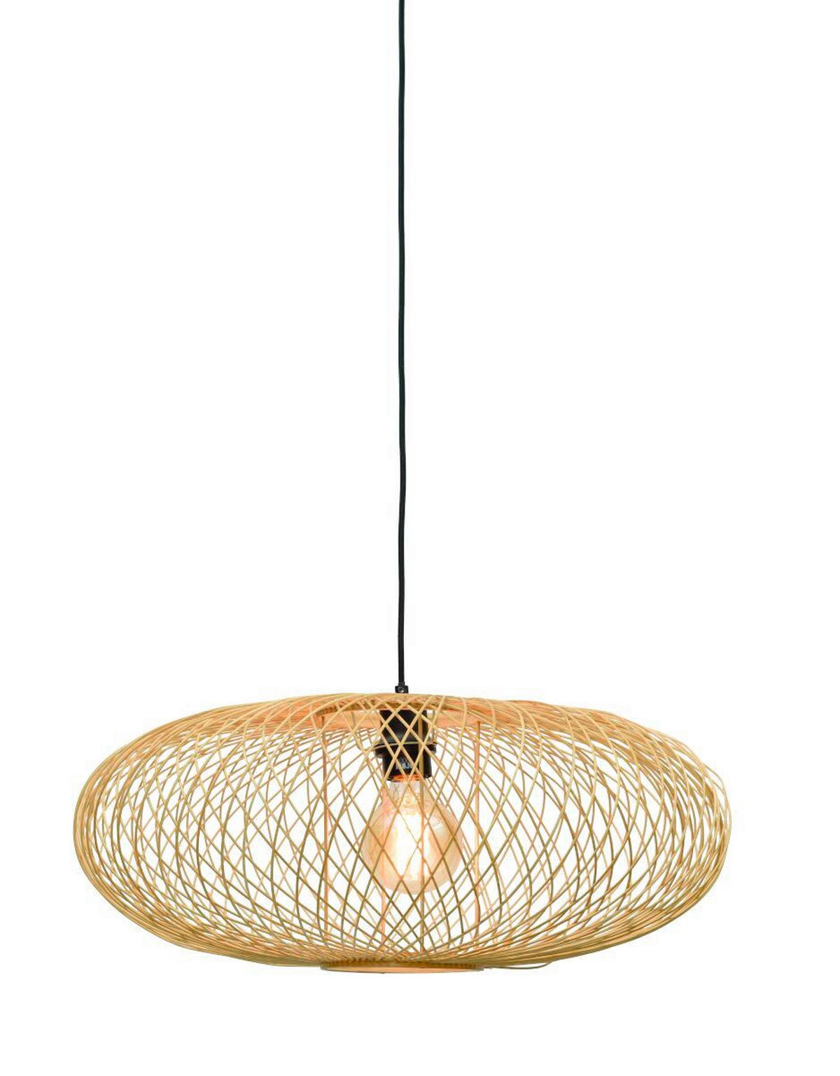 HÄNGLAMPA GOOD&MOJO 63/40 cm  - ljusbrun, Natur, naturmaterial (63/40cm) - Good & Mojo
