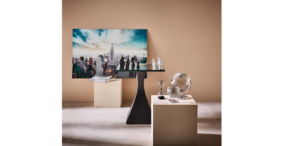 GLOBUS  - Grau, Design, Glas/Metall (21/29/22cm) - Ambia Home