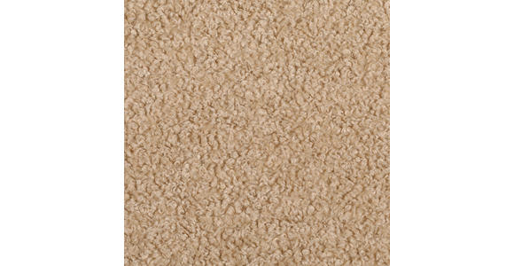 SESSEL in Plüsch Hellbraun  - Hellbraun/Schwarz, Design, Textil/Metall (76/73/76cm) - Landscape