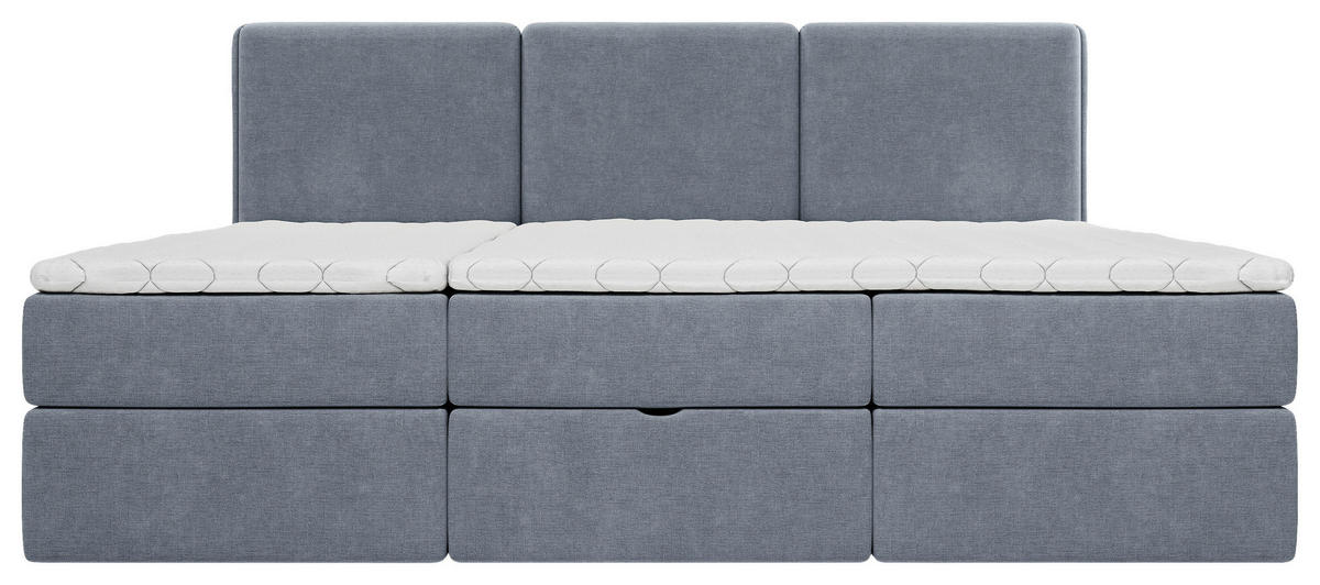 FAMILIENBETT - Blau/Schwarz, MODERN, Holz/Kunststoff (240/200cm) - MID.YOU