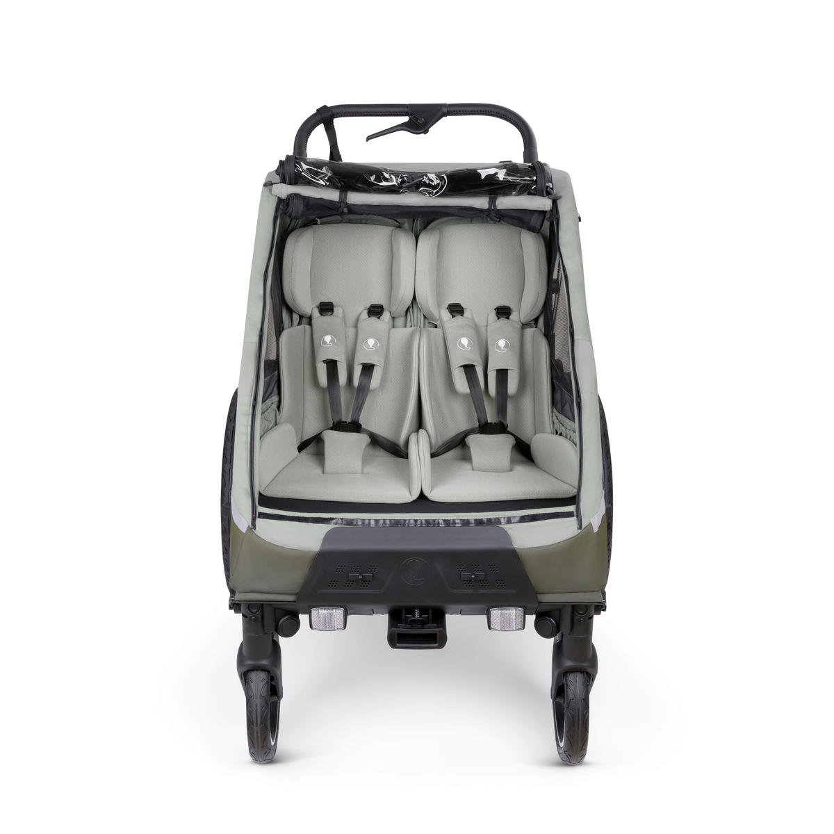 FAHRRADANHÄNGER   Tour 2  - Salbeigrün, Basics, Textil (81/53/56cm) - ABC Design