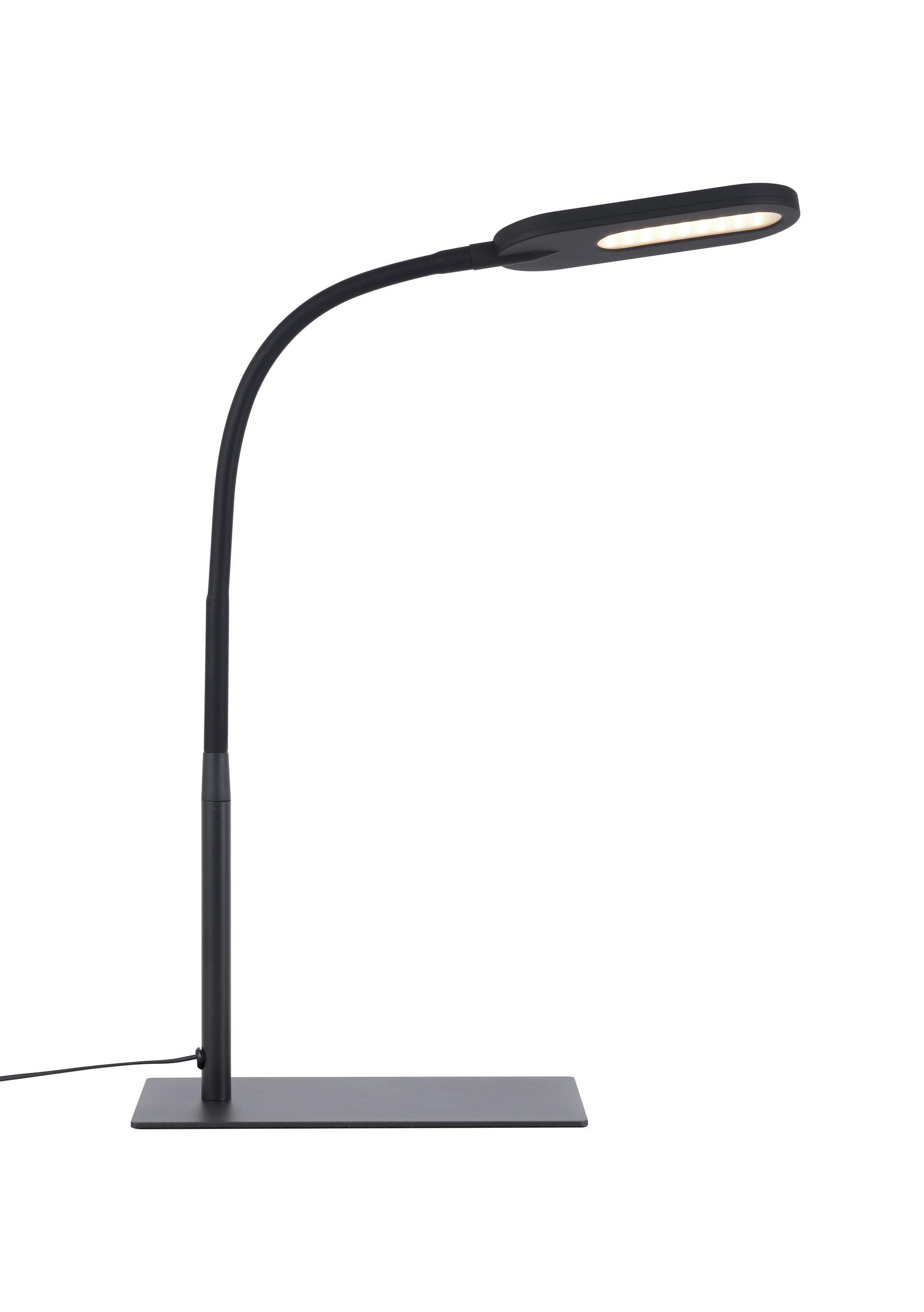 LED-TISCHLEUCHTE - Schwarz, Basics, Kunststoff/Metall (37,5/15/43,5cm) - Novel