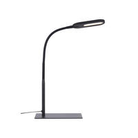 STOLNÍ LED LAMPA, dotykový stmívač, 37,5/15/43,5 cm - černá, Basics, kov/plast (37,5/15/43,5cm) - Novel