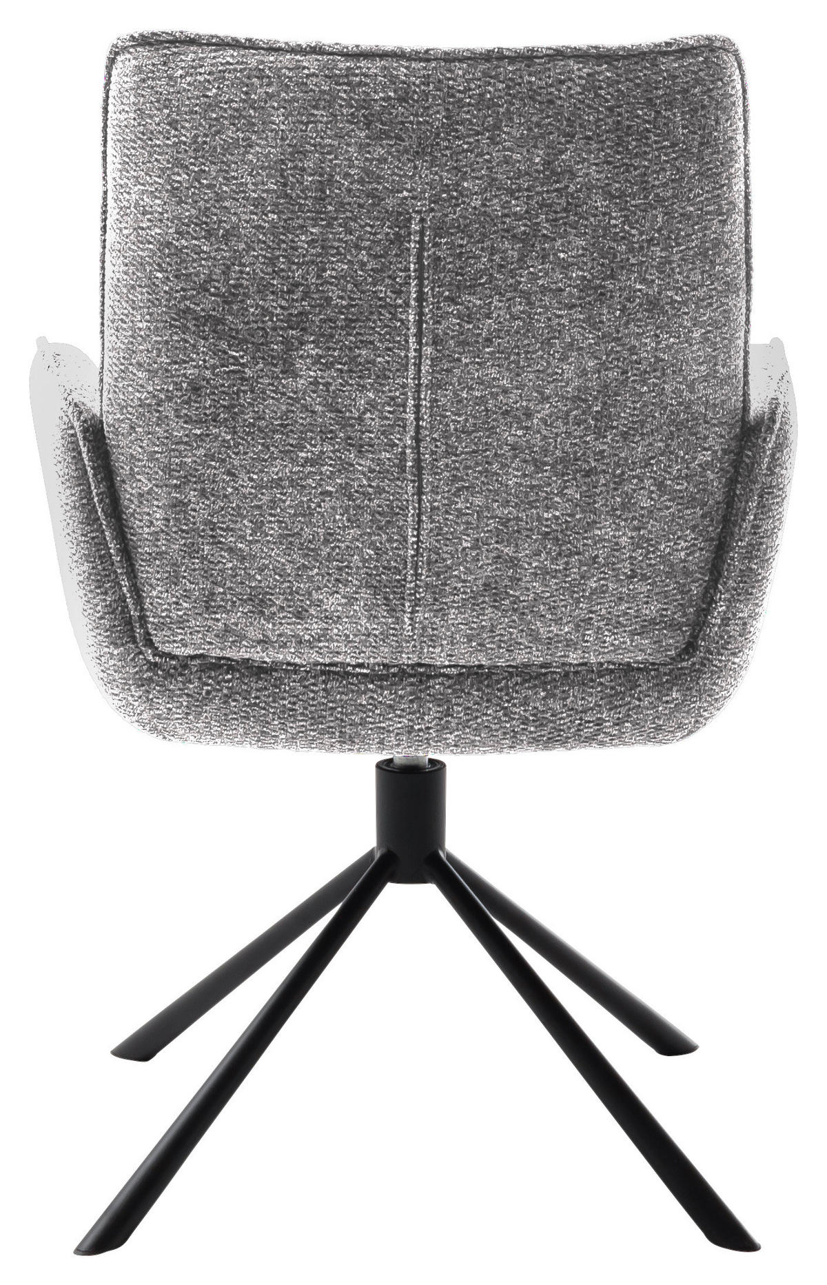ARMLEHNSTUHL  in Stahl Webstoff  - Schwarz/Grau, Design, Textil/Metall (62/92/65cm) - Novel